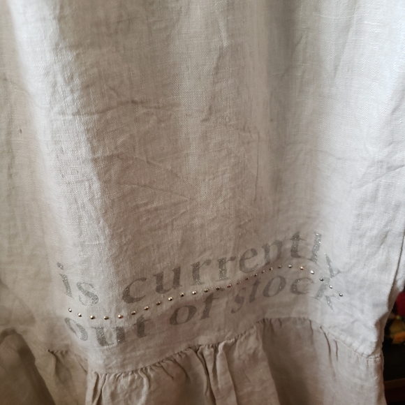 Linen Swimsuit Cover Up Medium/Large - Picture 3 of 6
